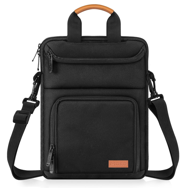  [AUSTRALIA] - MoKo 9-11 Inch Tablet Sleeve Bag Carrying Case Fits iPad Air 5 10.9" 2022, iPad Pro 11 M2 2022-2018, iPad 10th 10.9, iPad 9/8/7th 10.2, Tab S8 11", with Shoulder Strap, Handle and Pockets, Black