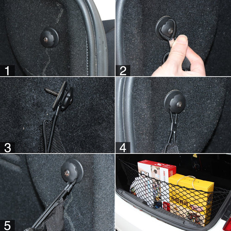  [AUSTRALIA] - AndyGo Envelope Style Trunk Cargo Net Fit For Ford Fusion 2013 2014 2015 2016 2017 2018 2019 New