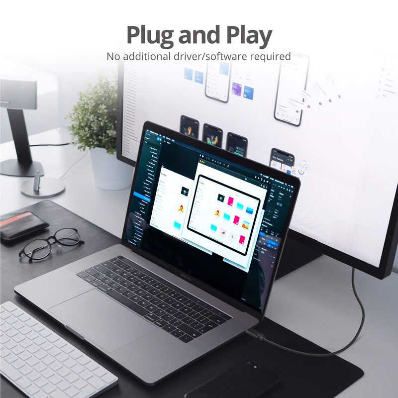  [AUSTRALIA] - SIIG 6.6ft USB-C to DisplayPort Active Cable, DP 1.2 4K60, Portable for Windows & Mac laptops or Smartphone & Tablet, USB-C DP Alt Mode Required (CB-TC0K11-S1) USB C to DisplayPort