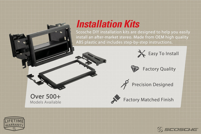  [AUSTRALIA] - SCOSCHE UDEB Universal Under Dash Enclosure Kit,black Standard Packaging