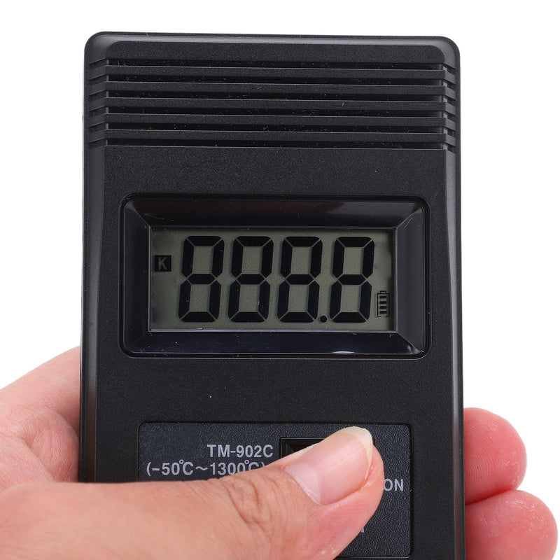  [AUSTRALIA] - Digital Thermometer Tm‑902c K Thermometer Sensor LCD Temperature Detector with Thermocouple ‑50‑500℃ for Liquid and Semi-Solid Measurements