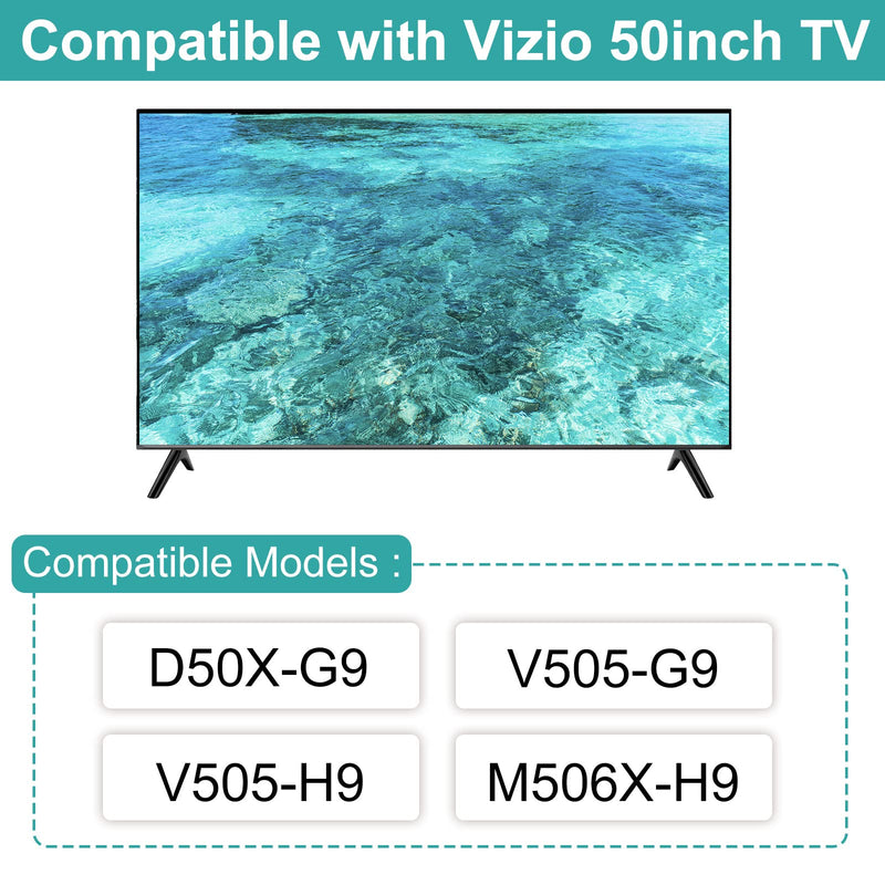  [AUSTRALIA] - Base Stand for Vizio TV Legs, for Vizio 50 inch Smart TV, for Vizio D50X-G9 V505-G9 V505-H9 M506X-H9 TV Base Stand Universal for Vizio TV Stand with Screw Set, Easy to Install