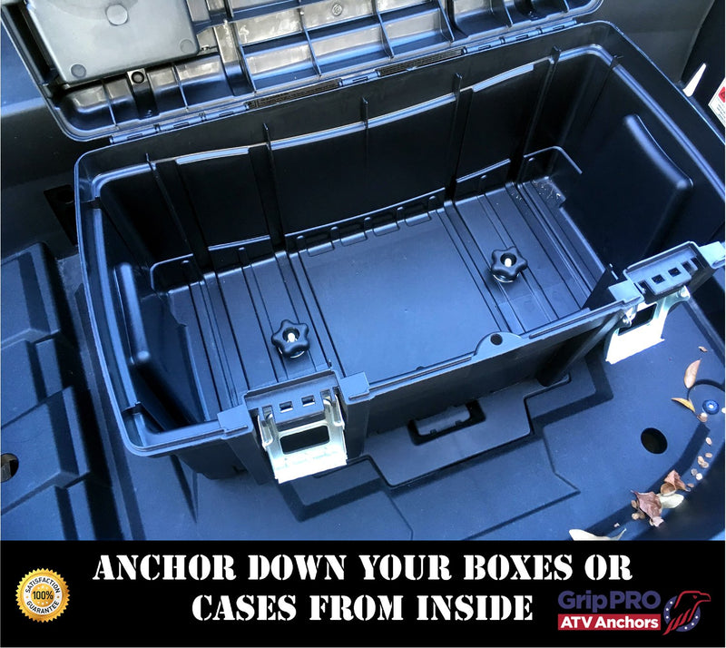  [AUSTRALIA] - GripPRO ATV Anchors to Fit Polaris Lock & Ride Knob Tie Down Anchor Kit - Set of 4 KNOB Anchors Fits RZR, Sportsman Ace ATV's