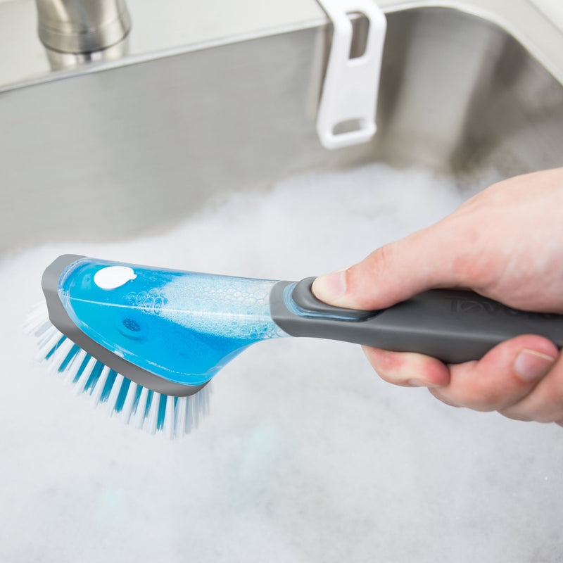  [AUSTRALIA] - Tovolo Soap Dispensing Magnetic Dish Brush Magnetic Dispenser Brush