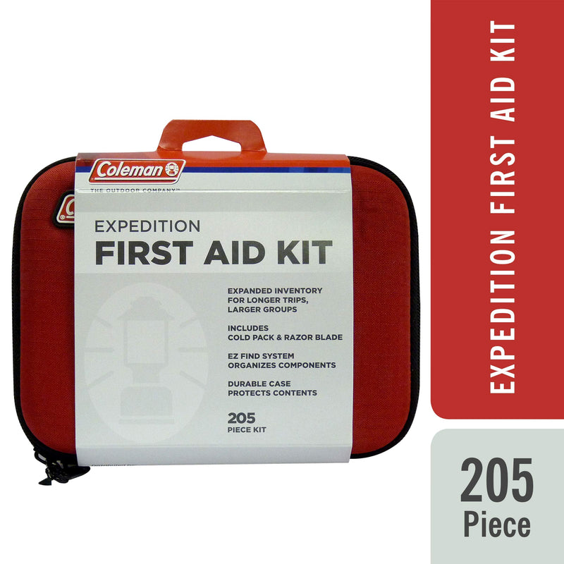  [AUSTRALIA] - Coleman All Purpose Basic First Aid Kit for Minor Emergencies, a Light, Portable First aid kit with a Soft-Sided case - 205 Piece