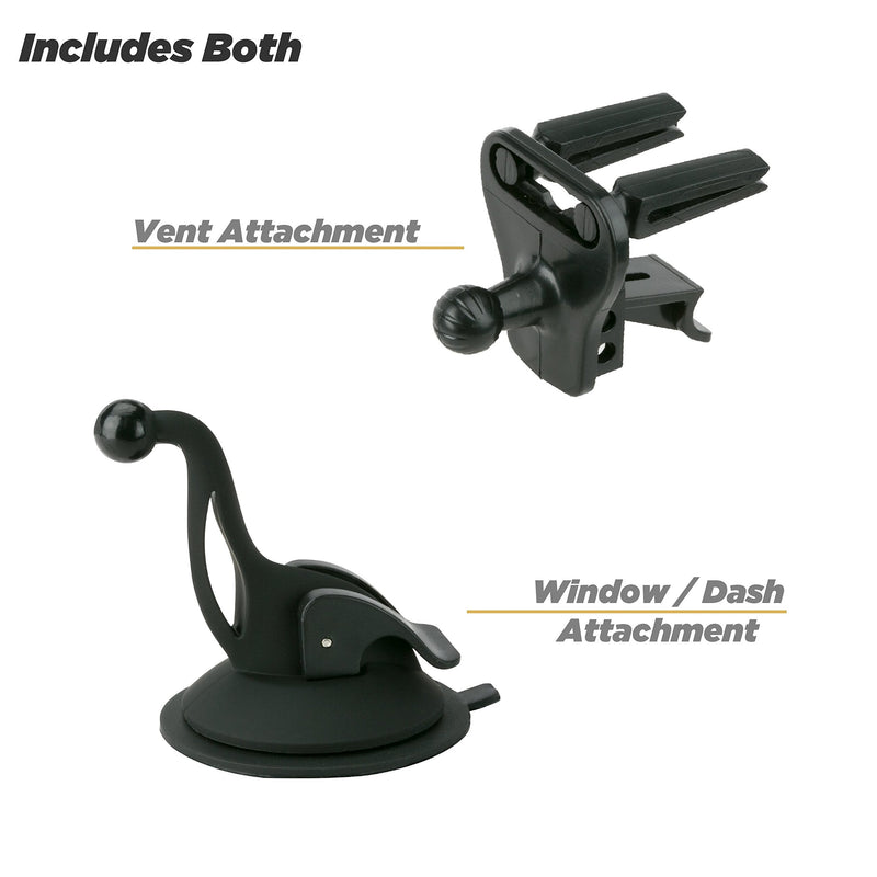 [AUSTRALIA] - Scosche HDVM-1 3-in-1 Universal Vent and Suction Cup Mount for Mobile Devices | StickGrip Base and Vent Clips Included 2-in-1 Dash/Vent