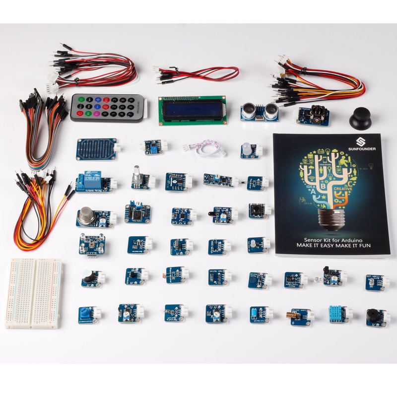  [AUSTRALIA] - SunFounder Ultimate 2560 Sensor Kit V2.0 Compatible with Arduino R3 Mega2560 Mega328 Nano - Including 98 Page Instructions Book with 2560 controller board