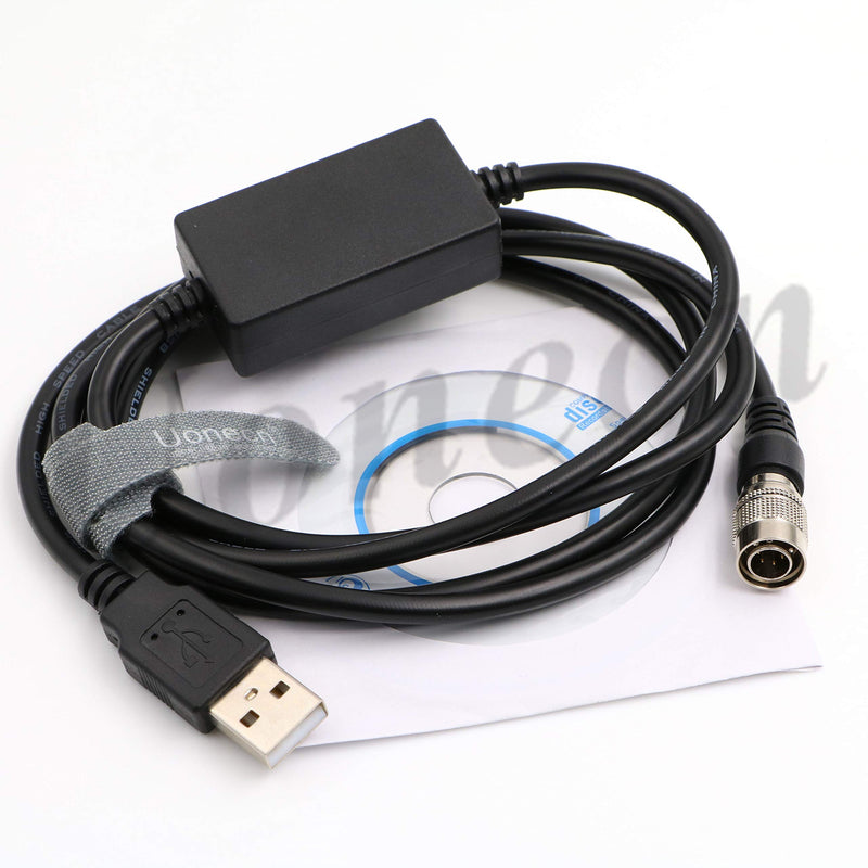  [AUSTRALIA] - Uonecn USB Data Plug to 6 Pin Hirose Male Connector for Sokkia for Topcon Total