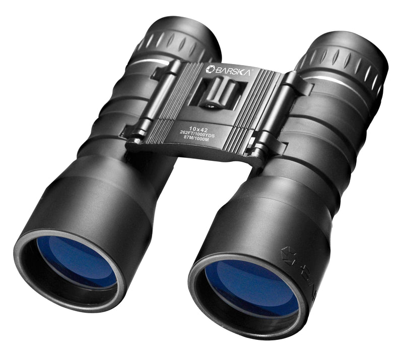 [AUSTRALIA] - BARSKA 10x42 Lucid View Compact Binoculars , Black