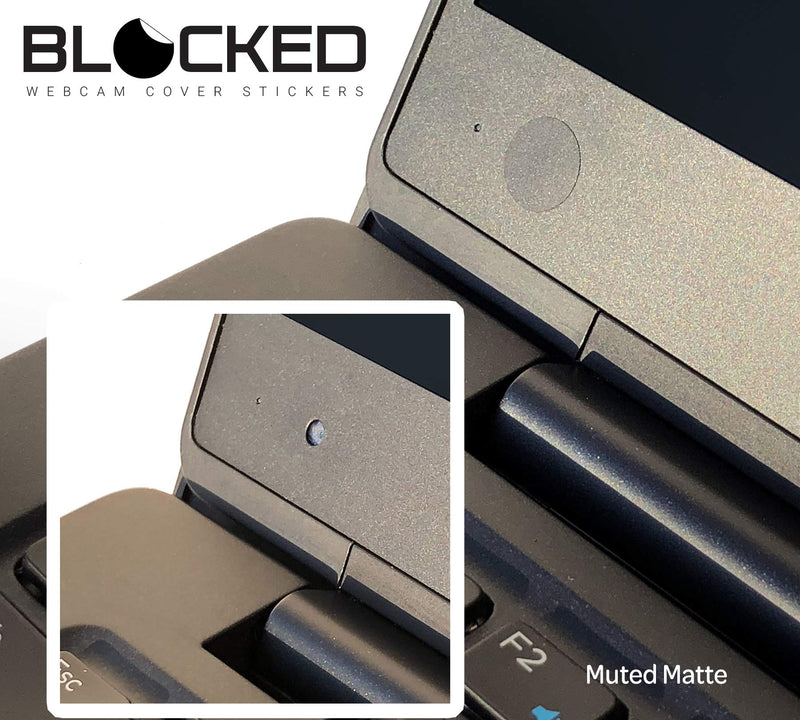  [AUSTRALIA] - Webcam/Camera Vinyl Covers | 57 Low-Tack Restickable Webcam Sticker | 3-Sizes | Black 57-Pack (Muted Matte) Black 57-Pack | Muted Matte