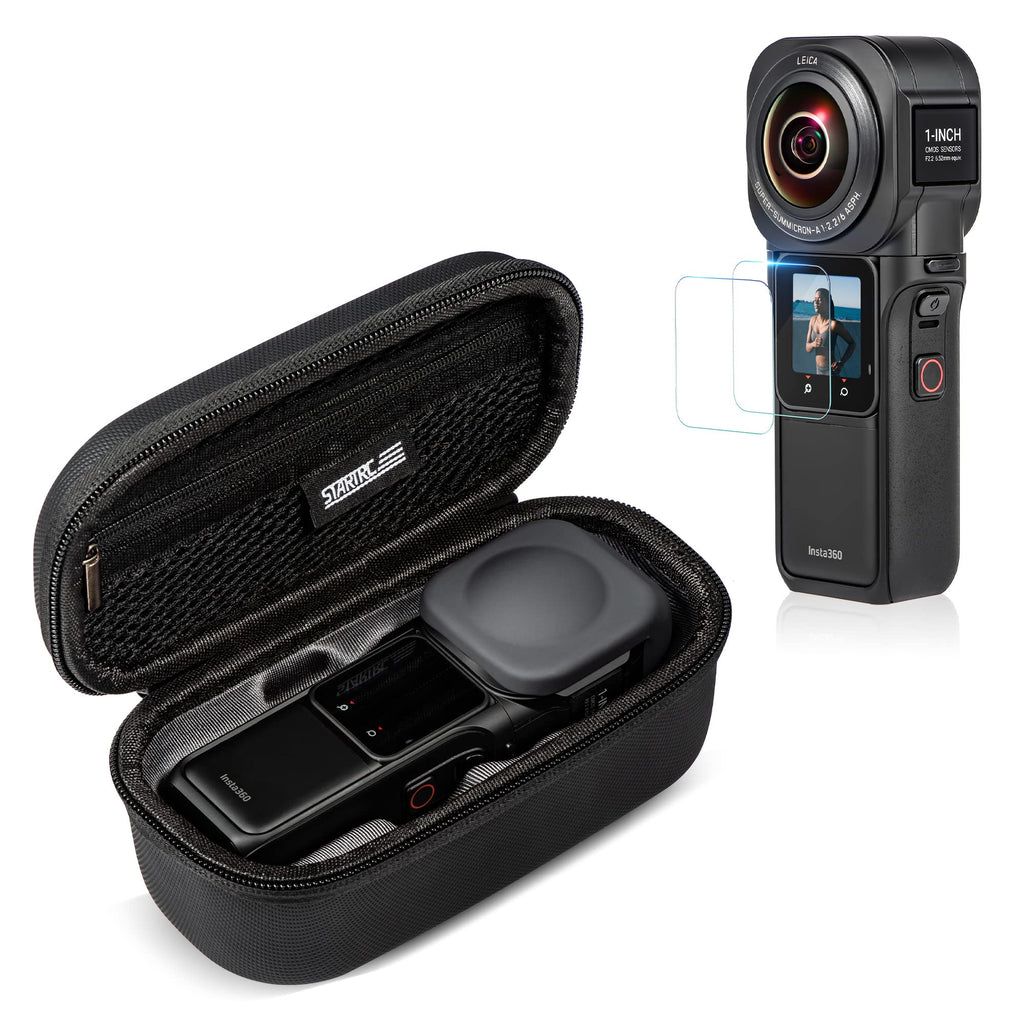  [AUSTRALIA] - TOMAT Camera Carrying Case+Tempered Glass Screen Protector for Insta360 ONE RS Camera