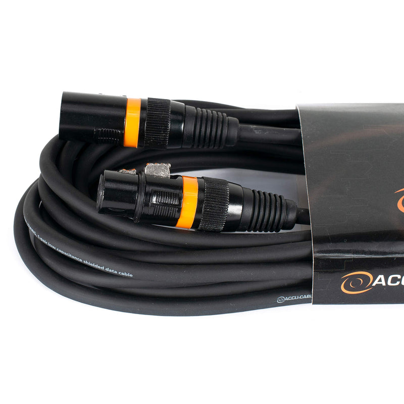  [AUSTRALIA] - Accu Cable 25 foot 3 pin true dmx cable rated at 110 ohms end to end to ensure no signal drop