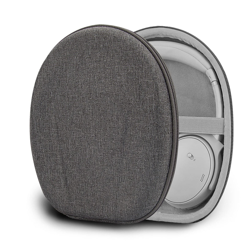  [AUSTRALIA] - Geekria Shield Headphones Case Compatible with Bose QC45, NC 700, QC35, QC25, QC15, QC SE Case, Replacement Hard Shell Travel Carrying Bag with Cable Storage (Dark Grey)