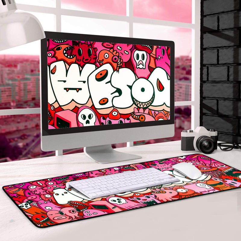 Mouse Pad Extended Large Gaming Mouse Pad Graffiti Anime Mousepad Mouse Mat for Laptop, Computer & PC (A-31.5"x11.8") A-31.5"x11.8" - LeoForward Australia