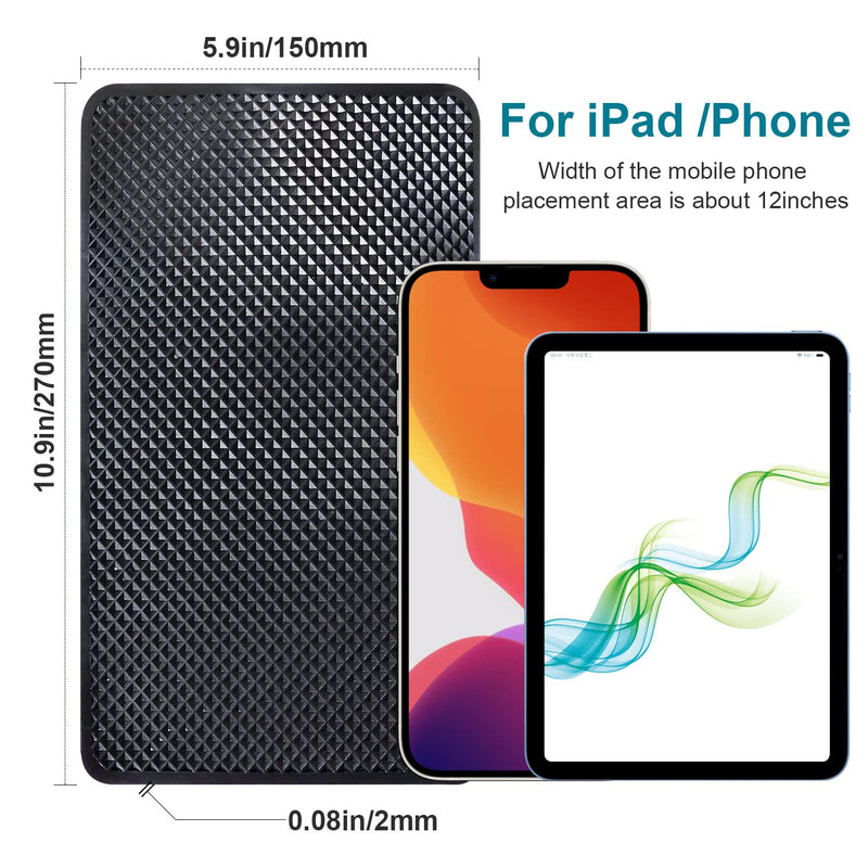  [AUSTRALIA] - Dashboard Mat 10.9 x 5.9 inches Sticky Pads for Car Anti Slip Car Dashboard Mat Phone Anti Slip Pad Anti Slip Mat (Large Pad F)