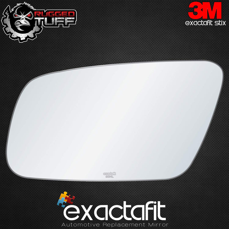 exactafit 8014L Driver Side Mirror Glass Replacement Plus 3m Adhesives Compatible With Audi A4 Quattro A6 A8 S4 S6 S8 Left Hand Door Wing LH - LeoForward Australia