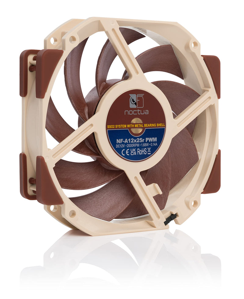  [AUSTRALIA] - Noctua NF-A12x25r PWM, Round-Frame 120mm Fan, 4-Pin (Brown)