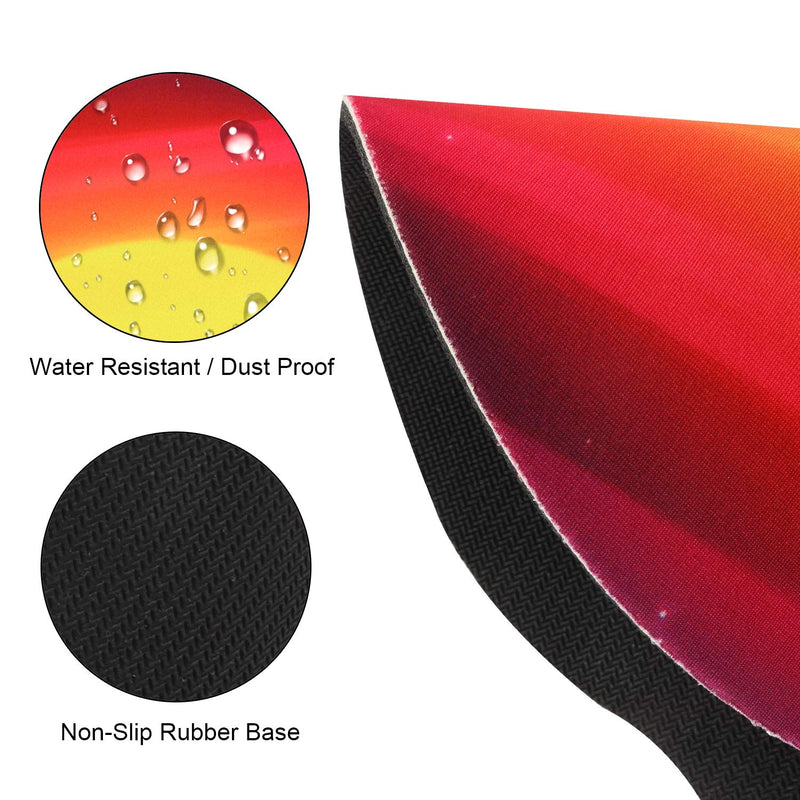  [AUSTRALIA] - Cmhoo Ergonomic Mouse Pad Wrist Rest Pad with Wrist Support Memory Gel Non-Sliding Rubber Base for Computer and Office - 10x9 sunset2