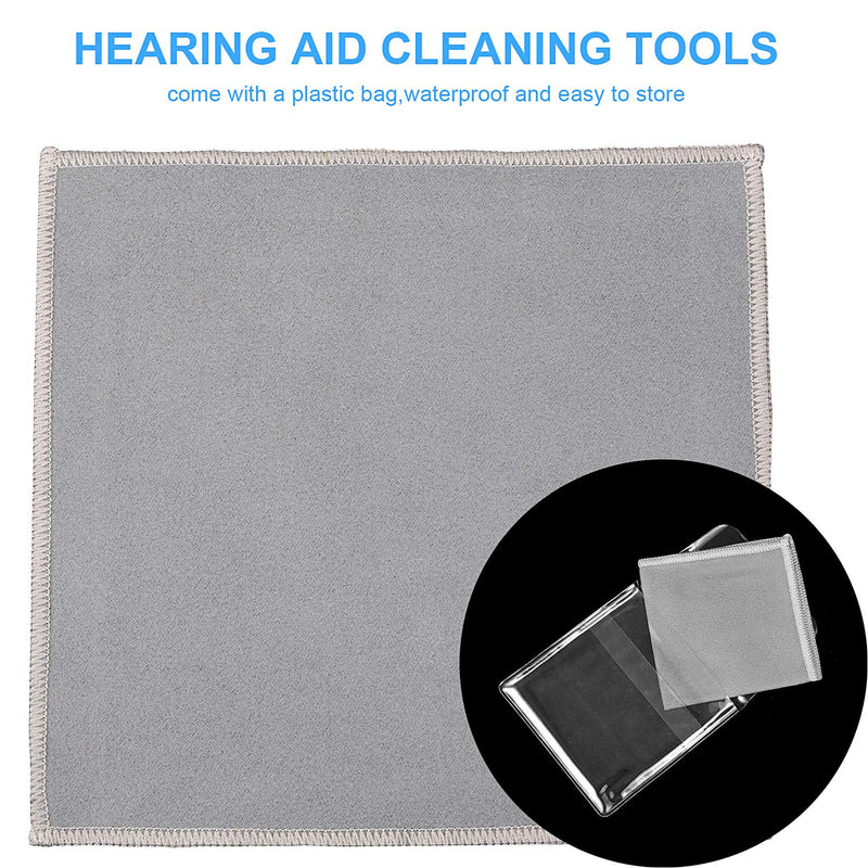 7 Pieces Hearing Aid Cleaning Tools Hearing Aid Amplifier Cleaning Brush with Wax Loop and Magnet, Hear Aid Cleaning Kit with Velvet Bag - LeoForward Australia