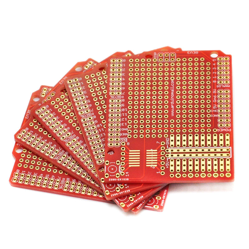  [AUSTRALIA] - Gikfun Prototype PCB Breadboard for Arduino UNO R3 Shield Board (Pack of 5pcs) GK1011