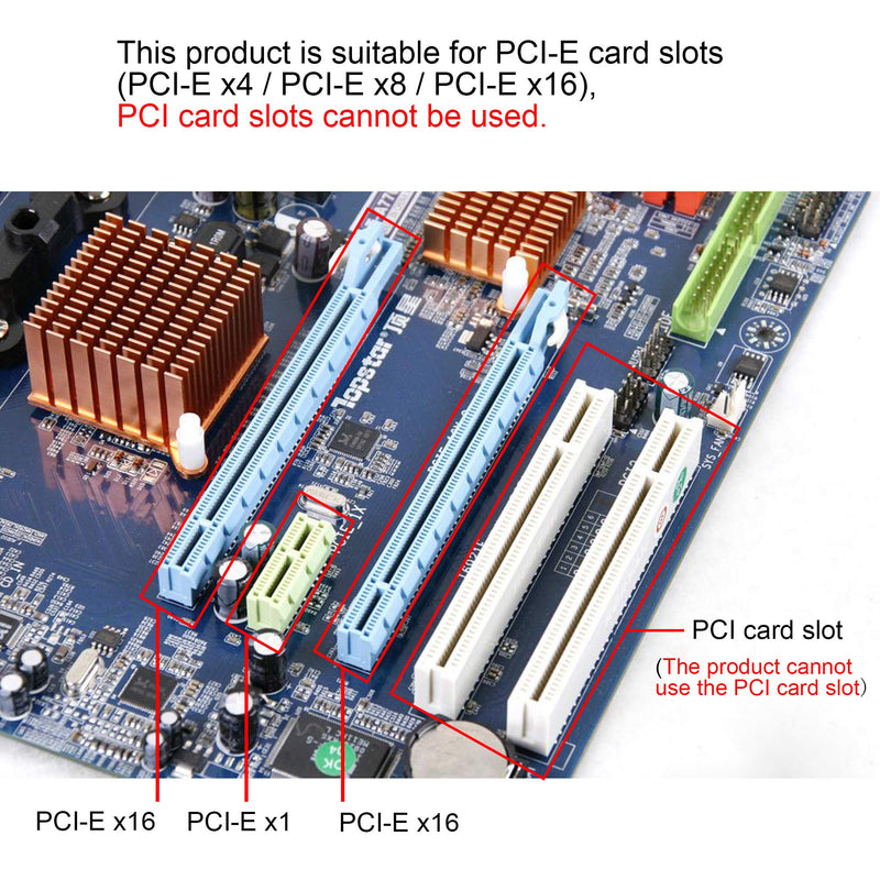  [AUSTRALIA] - U.2 to PCIE Expansion Card，SFF 8639 to PCIE 3.0 x4 Riser Card,PCI-E 3.0 X4 SATA Adapter,for 2.5" U.2 NVME SSD and 2.5" SATA SSD.