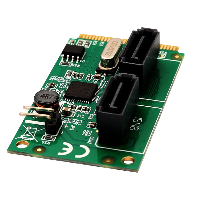  [AUSTRALIA] - 2 Port Mini PCIe to SATA III Controller Card AsMedia ASM1061 Chipset