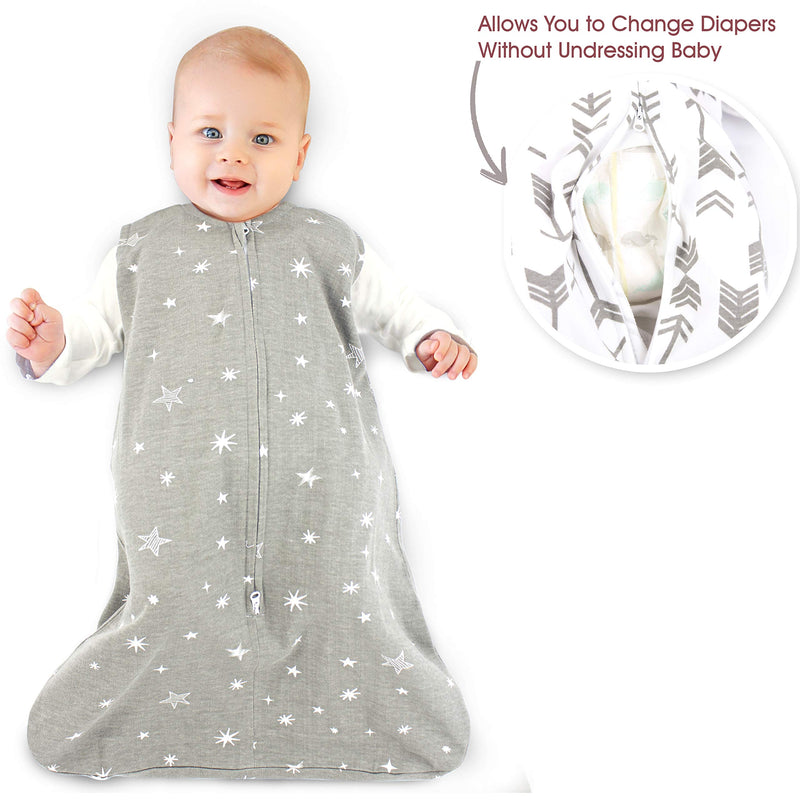  [AUSTRALIA] - Baby Wearable Blanket, Lightweight Sleeveless Sleep Bag Sack for 6-12 Months (Galaxy, Medium)