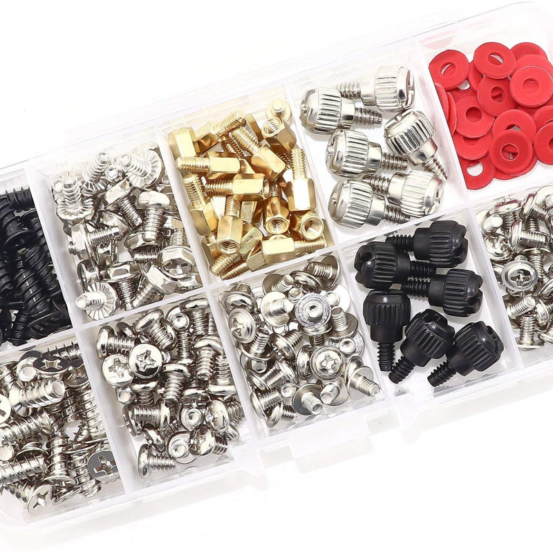  [AUSTRALIA] - Sutemribor 300PCS Personal Computer Screw Standoffs Set Kit for Hard Drive Computer Case Motherboard Fan Power Graphics