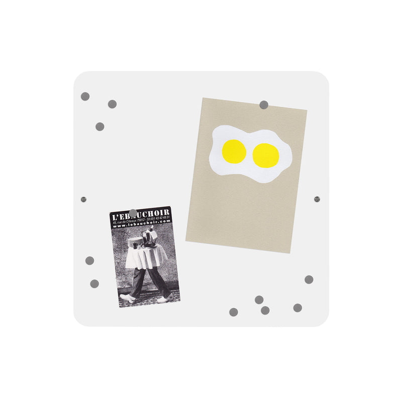 Three By Three Seattle 12-Inch Square Dot Magnet Board, White (32420) - LeoForward Australia