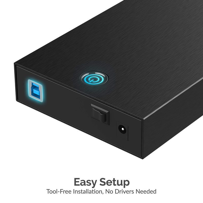  [AUSTRALIA] - Sabrent USB 3.0 Tool-Free Enclosure for 2.5” and 3.5” Internal SATA Hard Drives (EC-KSL3)