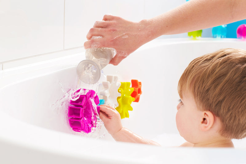  [AUSTRALIA] - Boon Cogs Water Gears Bath Toys Set (Pack of 5) Pink