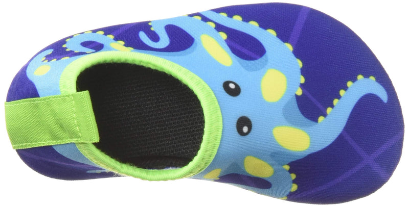 Bigib Toddler Kids Swim Water Shoes Quick Dry Non-Slip Water Skin Barefoot Sports Shoes Aqua Socks for Boys Girls Toddler 3 Infant Blue Octopus - LeoForward Australia