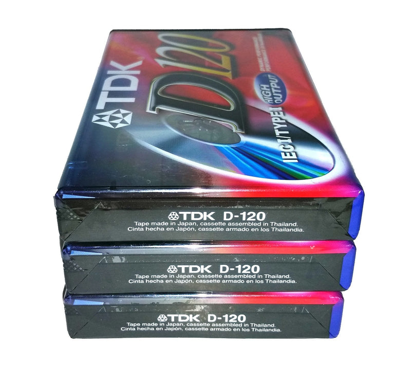  [AUSTRALIA] - TDK Dynamic Performance D120 High Output IEC I / Type I - 3 Pack Audio Cassette Tapes