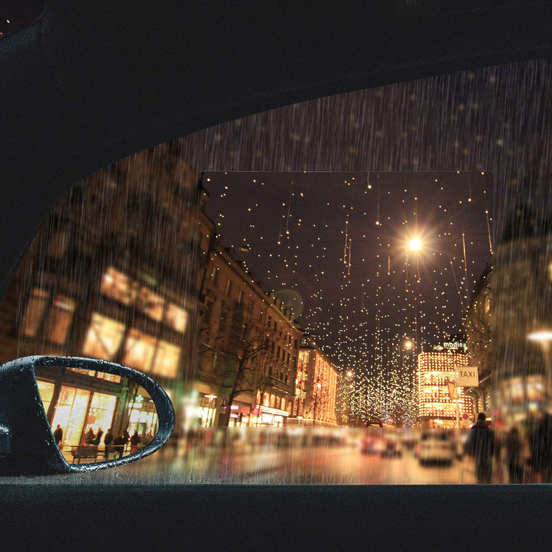  [AUSTRALIA] - 8 Pieces Car Rearview Mirror Film Rainproof Waterproof Mirror Film Anti Fog Nano Coating Car Film for Car Mirrors and Side Windows, Various Shapes