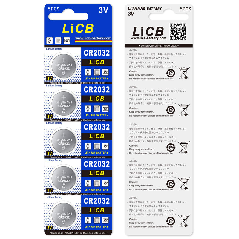 LiCB CR2032 3V Lithium Battery(10-Pack) - LeoForward Australia