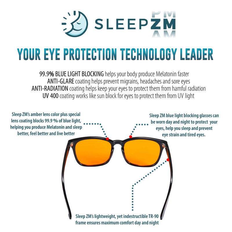  [AUSTRALIA] - 99.9% Blue Light Glasses - Computer Glasses - eSports Gaming Glasses Use Anti-Glare & Anti-Fatigue Filters to Help You Sleep Better, Stop Eye Strain, Headaches & Migraines to Look, Feel & Live Better Orange Wayfarer