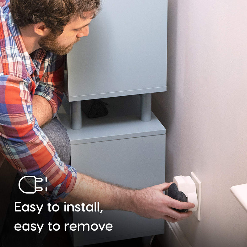  [AUSTRALIA] - doqxD Outlet Wall Mount for New Google Nest Mini 2nd Generation: Essentials Made for Google Nest Mini 2nd Generation - Fits Horizontal and Vertical Outlets (2-Pack, Frost White) 2 Pack