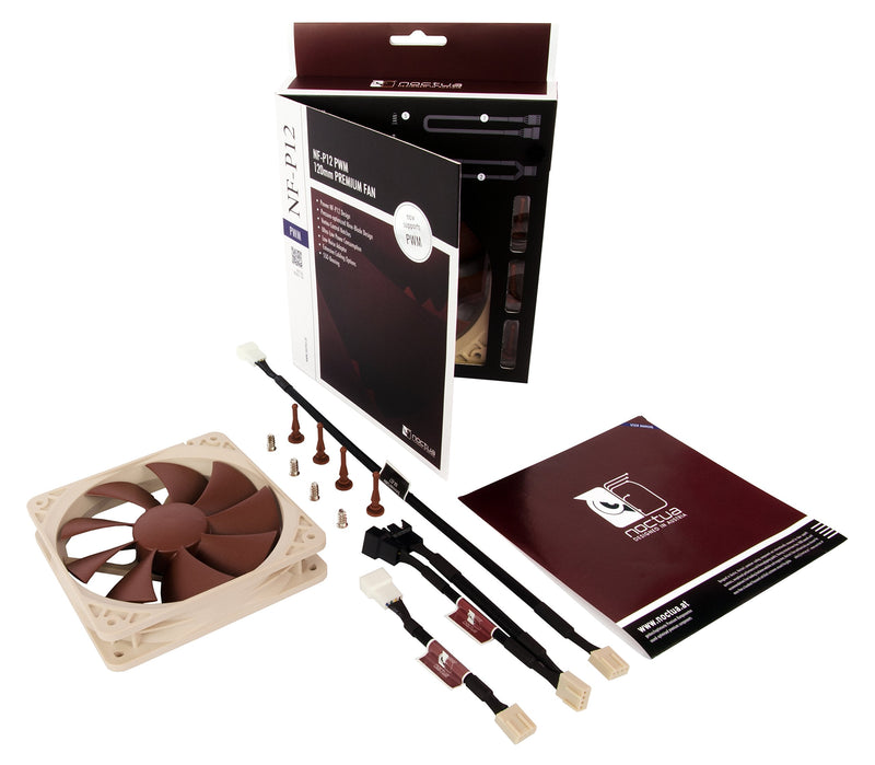  [AUSTRALIA] - Noctua NF-P12 PWM, Premium Quiet Fan, 4-Pin (120mm, Brown)