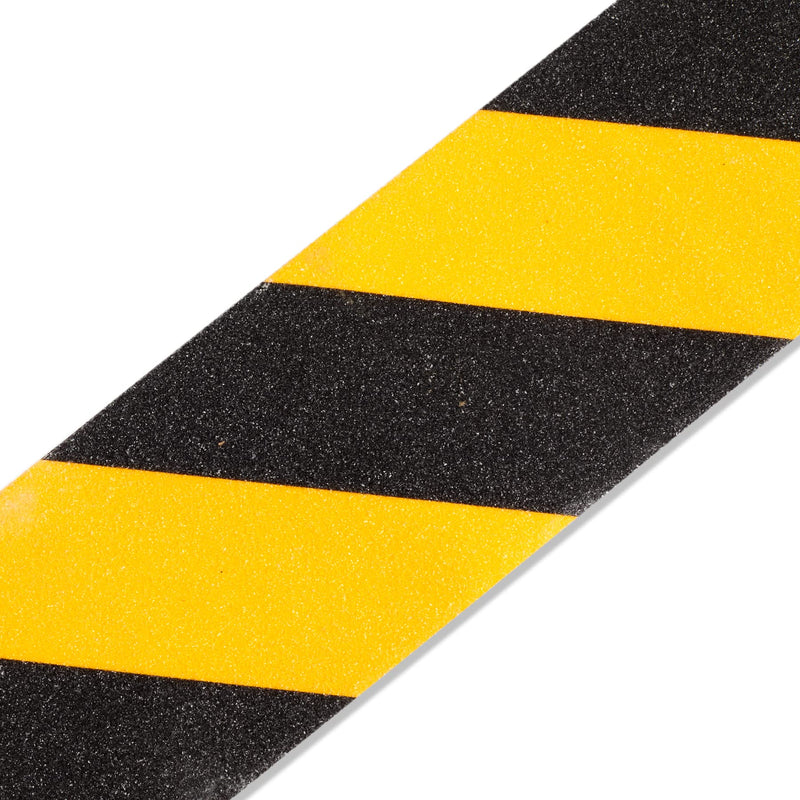 [AUSTRALIA] - Blue Summit Supplies Anti Slip Tread Tape, 4 inch x 30 feet, Black and Yellow Stripe, Non Skid Safety Step Tread with Nonslip Grip, Provides Step Traction for Facility Safety, 1 Roll