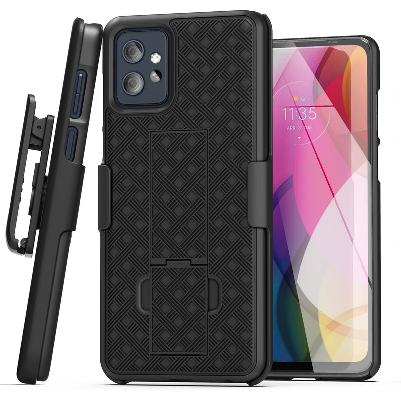  [AUSTRALIA] - Encased Belt Case for 2023 Moto G Power 5G Phone Case with Holster Clip and Kickstand (2023 Motorola G PWR 5G)
