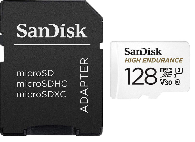  [AUSTRALIA] - SanDisk High Endurance 128GB TF Card MicroSDXC Memory Card for Garmin Dash Cams 57, 67W, Mini 2, 47 Series (SDSQQNR-128G-GN6IA) Class 10 Bundle with (1) Everything But Stromboli MicroSD Card Reader
