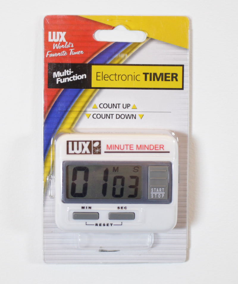 Lux Cu100 Large Number Display, Magnetic Back Kitchen Digital Count Up/Down Timer, White - LeoForward Australia