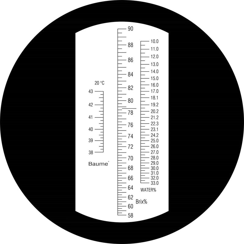 HunterBee honey maple syrup brix refractometer  /58-90 brix 10-33 moisture meter /homebrew sucrose brewing sugar aichose hydrometer/beekeeping  supply ATC - LeoForward Australia