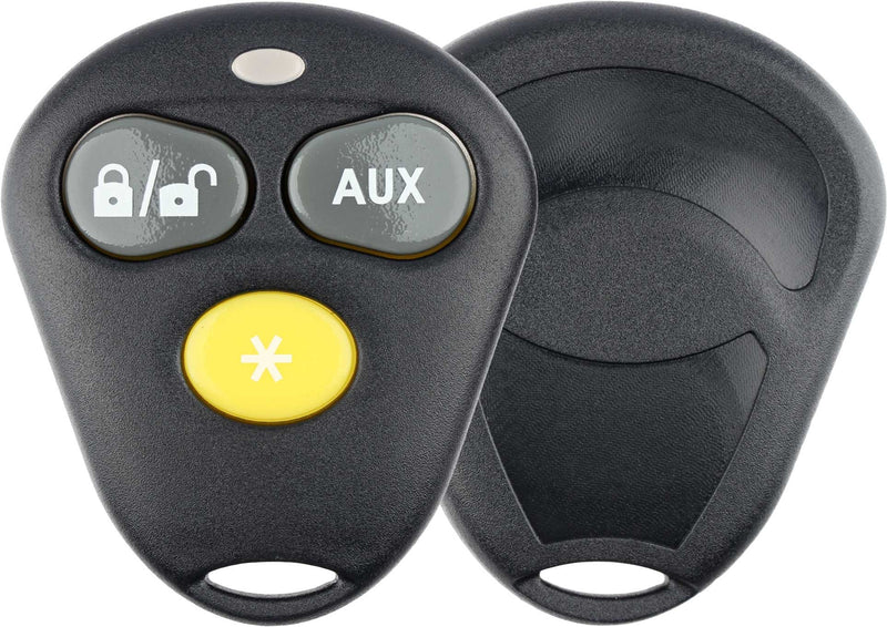  [AUSTRALIA] - KeylessOption Keyless Entry Remote Control Starter Car Key Fob Case Shell Outer Cover 2 Button Pads For Viper Aftermarket Alarm