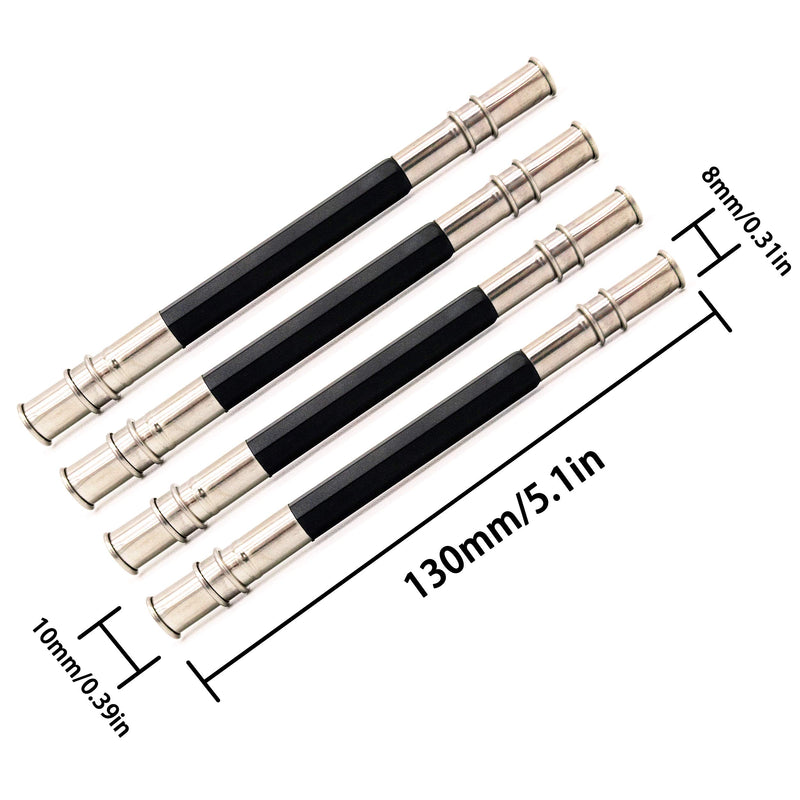  [AUSTRALIA] - 12Pcs Pencil Extenders, Adjustable Dual Head Art Pencil Lengthener