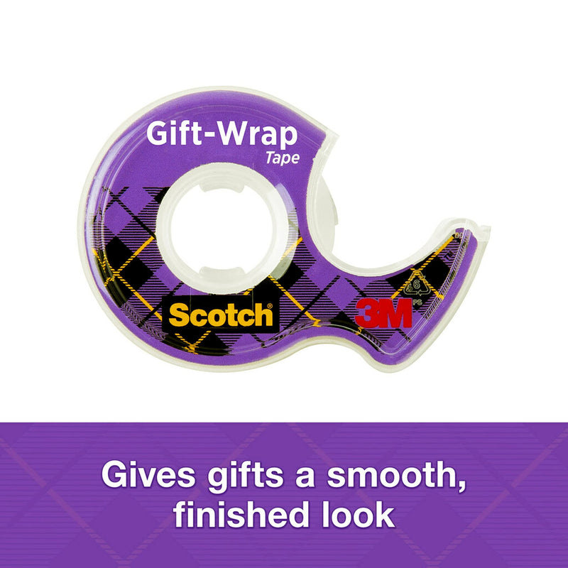  [AUSTRALIA] - Scotch Gift Wrap Tape, 3 Rolls, The Go-To Tape for the Holidays, 3/4 x 300 Inches, Dispensered (311)