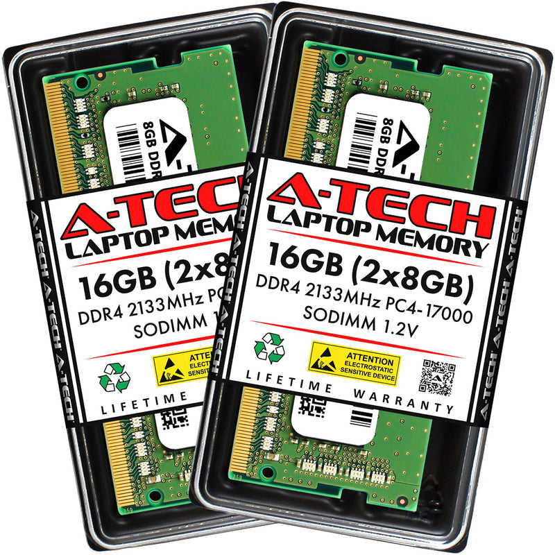  [AUSTRALIA] - A-Tech 16GB (2x8GB) DDR4 2133 MHz SODIMM PC4-17000 (PC4-2133P) CL15 Non-ECC Laptop RAM Memory Modules 16GB Kit (2 x 8GB)