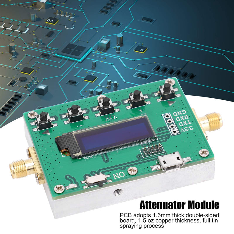  [AUSTRALIA] - Pupilash Attenuator, Digital Attenuator Digital Programmable Attenuator Module Accuracy PC B Boards Electronic Component 6G Digital Attenuator