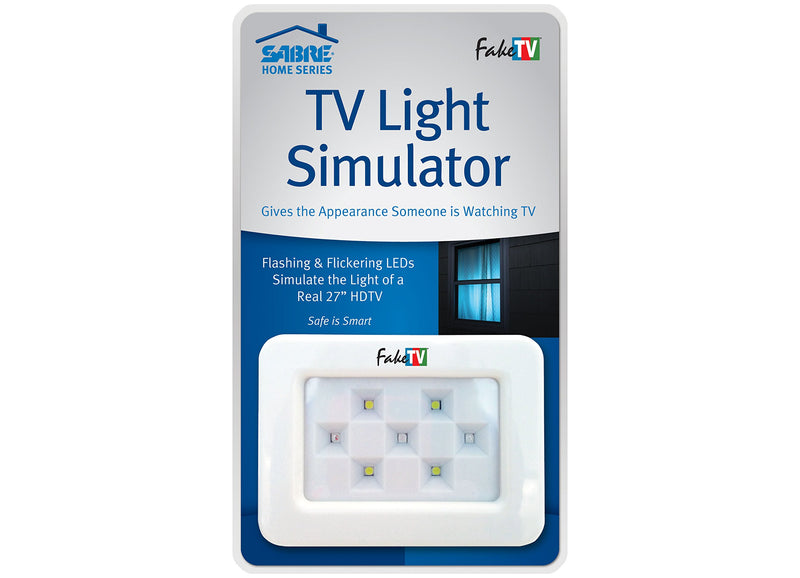  [AUSTRALIA] - SABRE HS-FTV-7 Home Security TV Light Simulator with Night Sensor – Easy to Use Burglar Deterrent, Similates Real HDTV, Energy Efficient with Always On or Timed Operation – Ideal for Vacation Homes