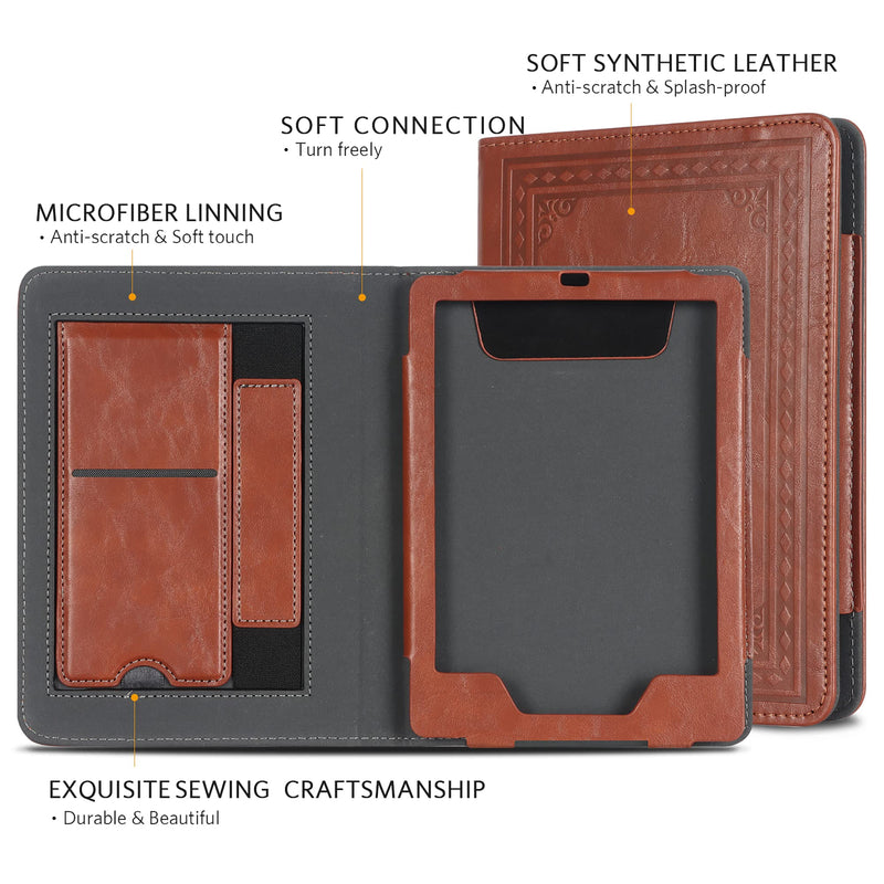  [AUSTRALIA] - CoBak Kindle Paperwhite Case with Stand - Durable PU Leather Cover with Auto Sleep Wake, Card Slot, Hand Strap Feature - Fits Kindle Paperwhite 11th Generation 6.8" and Signature Edition 2021 Released Kindle Paperwhite 11th Generation 2021 Released